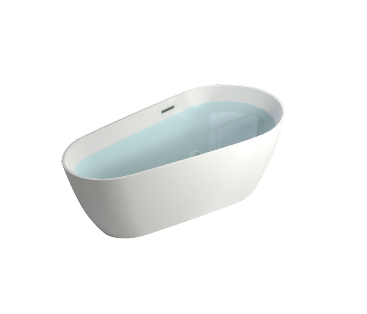 Отдельностоящая акриловая ванна Cerutti SPA Мими 170 (MiMi) CT9671 без гидромассажа