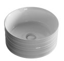 Раковина накладная CeruttiSpa CR0051A круглая, глубокая, белая, 40,5х40,5х18 см