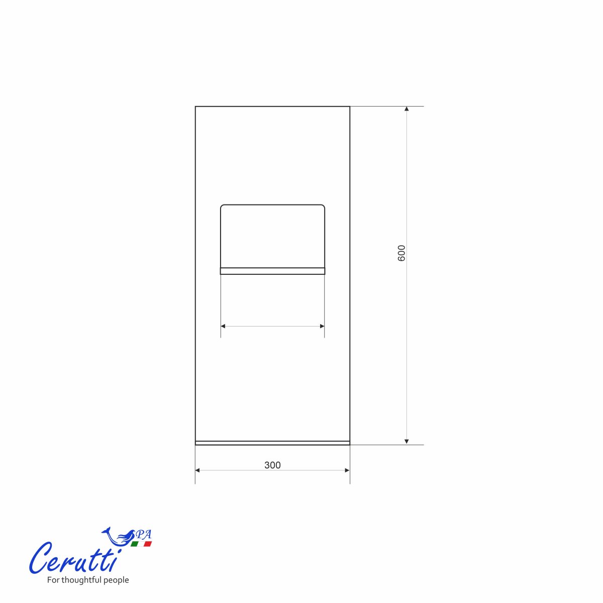 Полка навесная для ограждений Ceruttispa ALLESA B