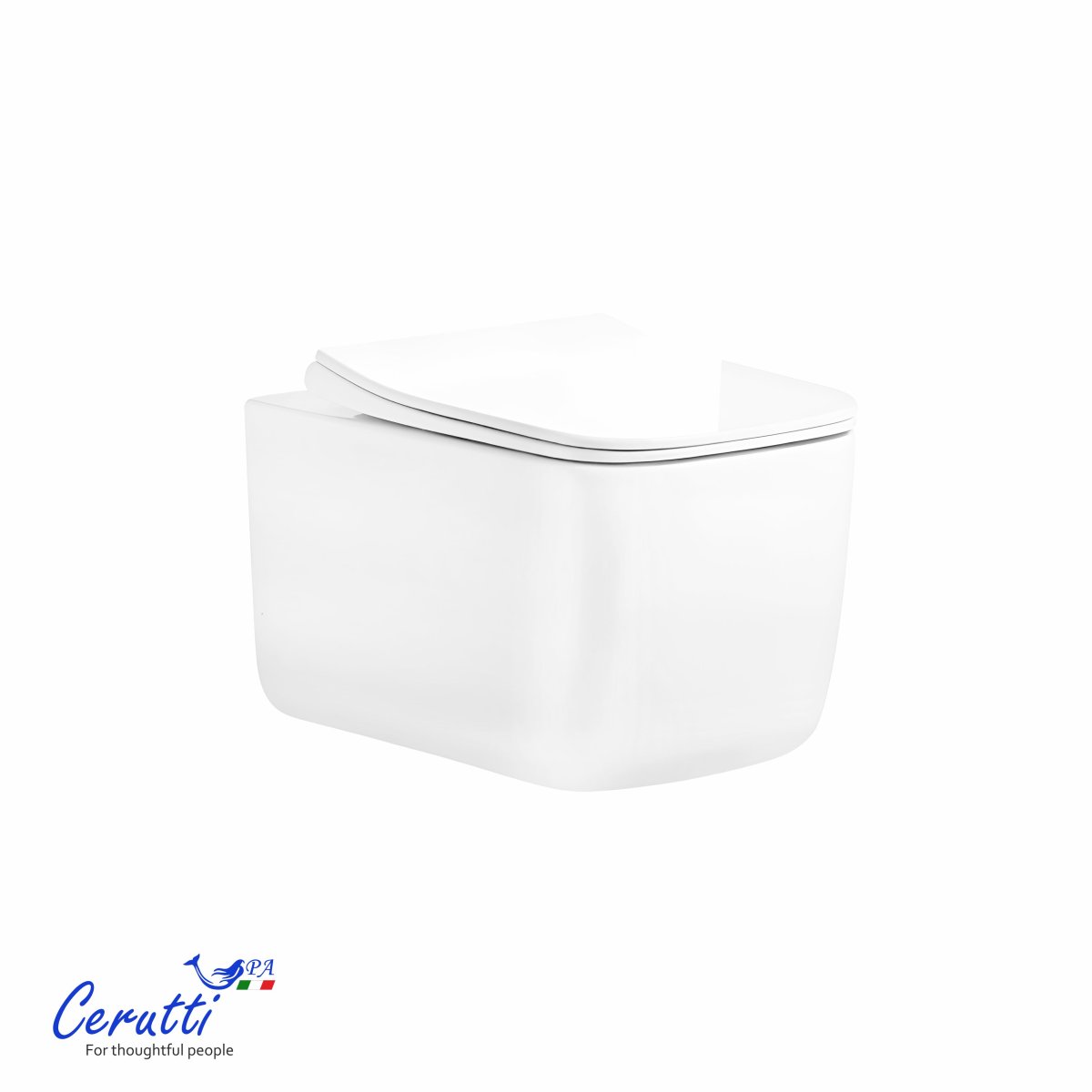 Унитаз подвесной CeruttiSPA TACITO Aria Tornado CT12033 безободковый (525х360х320)