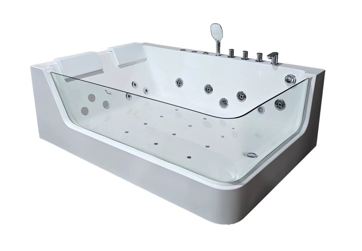 Гидромассажная ванна Ceruttispa Ванна C-495L (1700x1200x580) с  аэромассажем и цветной подсветкой