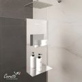 Полка навесная для ограждений Ceruttispa АЛЕССА (ALLESA) хром