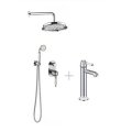Серия Marbella  система душевая встраиваемая BM8732 + смеситель для  раковины BM8729