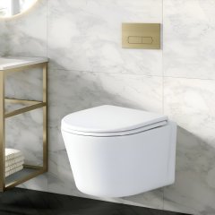 Унитаз подвесной CeruttiSPA SANTA Aria CT9666 (485х410х355) безободковый