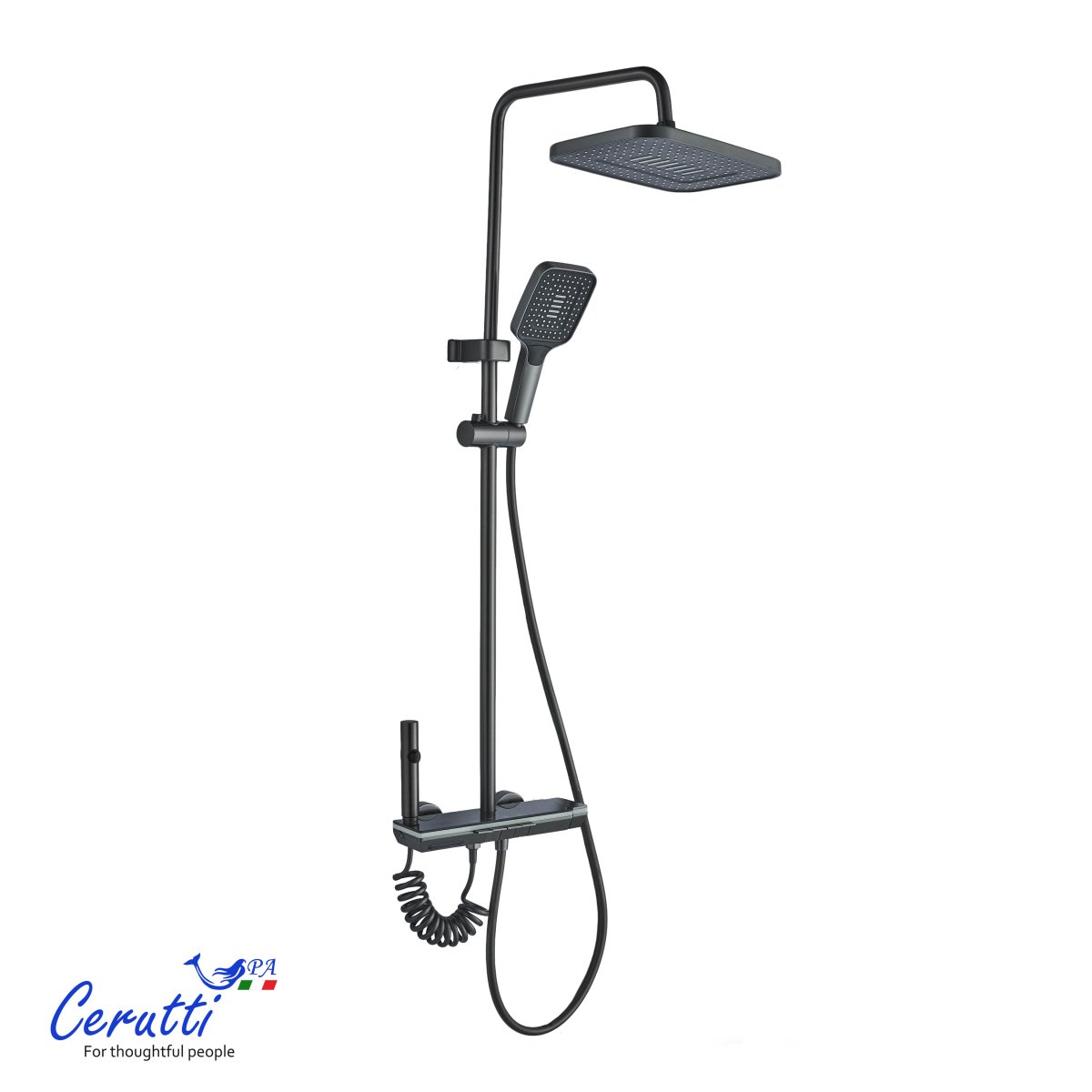 Душевая стойка Ceruttispa DECIO цвет графит, 11359