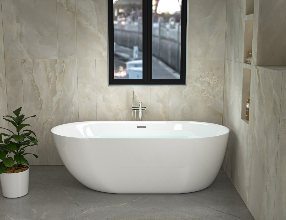 Отдельностоящая акриловая ванна Cerutti SPA Como 7386 без гидромассажа
