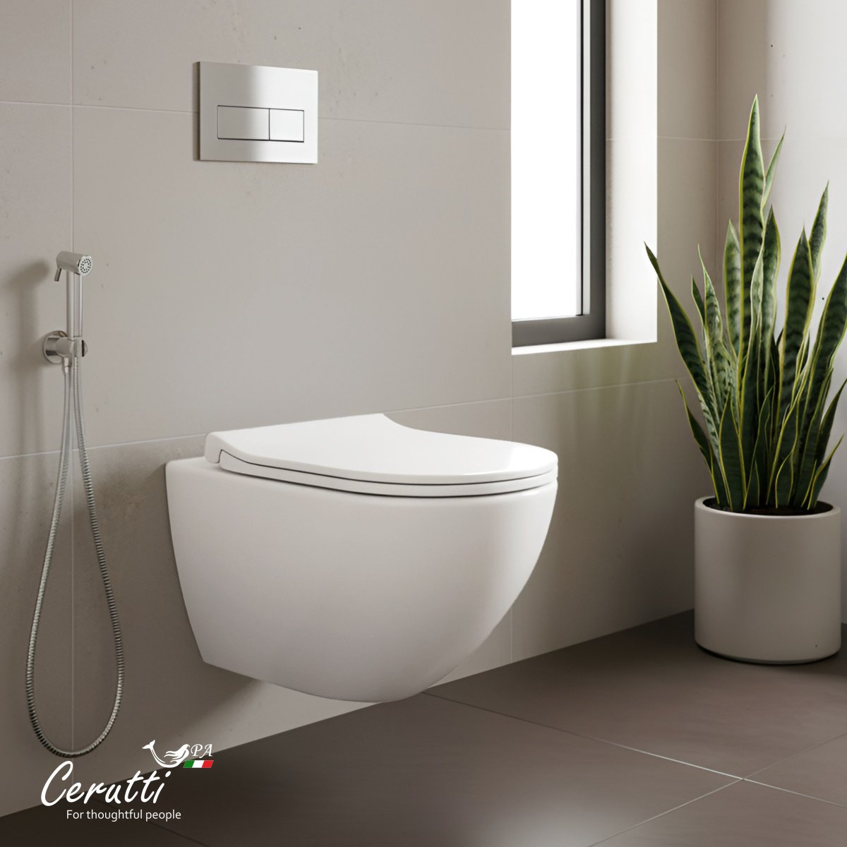 Унитаз подвесной CeruttiSPA AMICI Aria Tornado CT11388 безободковый