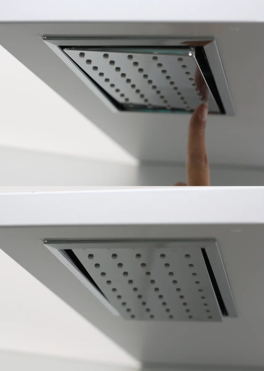 Душевая кабина Ceruttispa Bina 90T тропический душ, угловая, без крыши