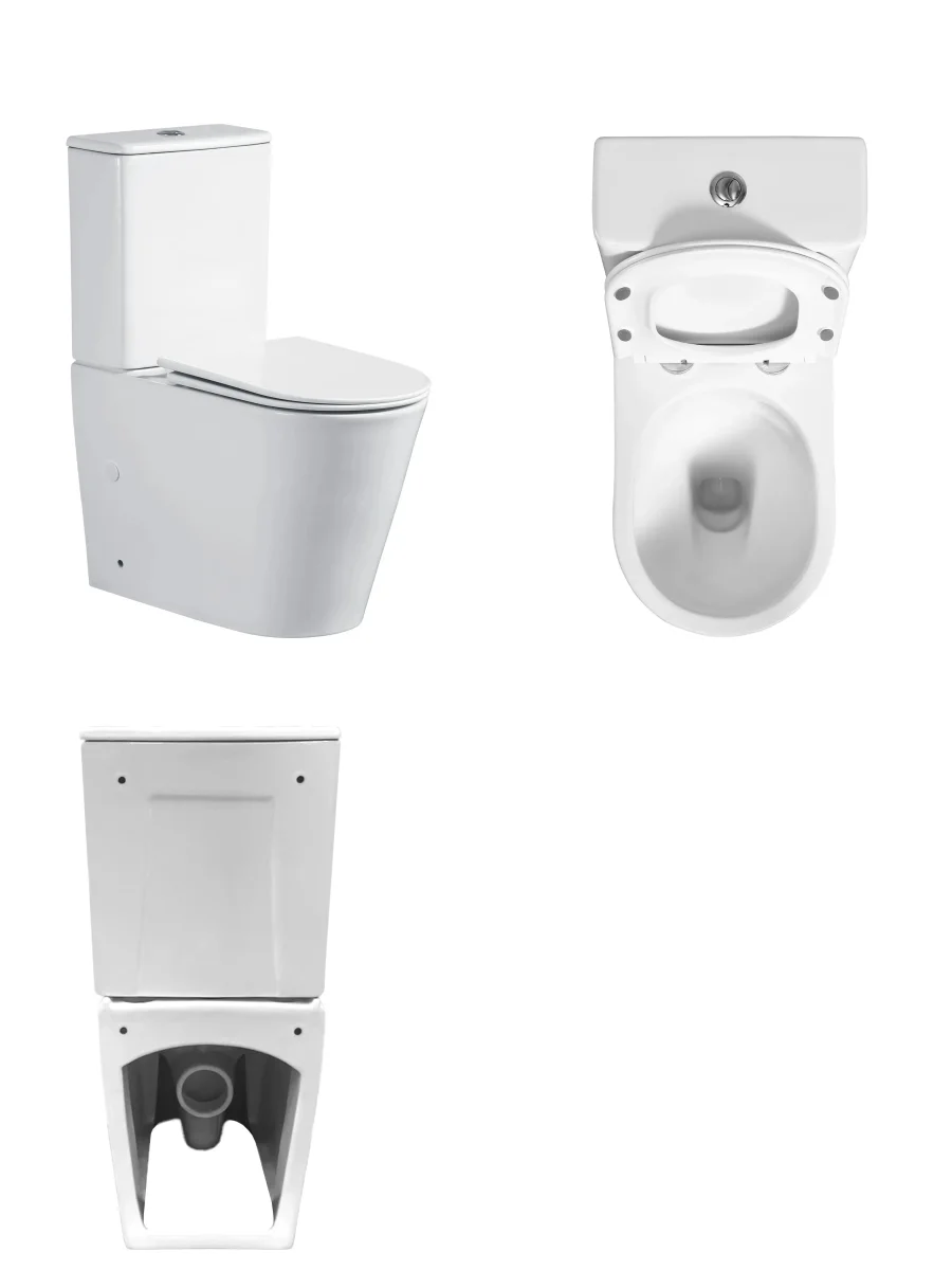 Унитаз компакт Ceruttispa PIERA Tornado безободковый с микролифтом и быстросъемным сиденьем