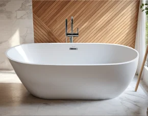 Отдельностоящая акриловая ванна Cerutti SPA MiMi 170MW без гидромассажа