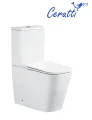 Унитаз компакт Ceruttispa MANLIO Tornado CT10618 (630х350х805) безободковый с микролифтом и быстросъемным сиденьем