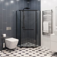 Душевое ограждение Ceruttispa CHIKA ZP91B, 90x90 см, без поддона