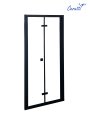 Дверь в нишу CeruttiSPA BELLA D91B, раздвижная, 90х195 см, черный профиль