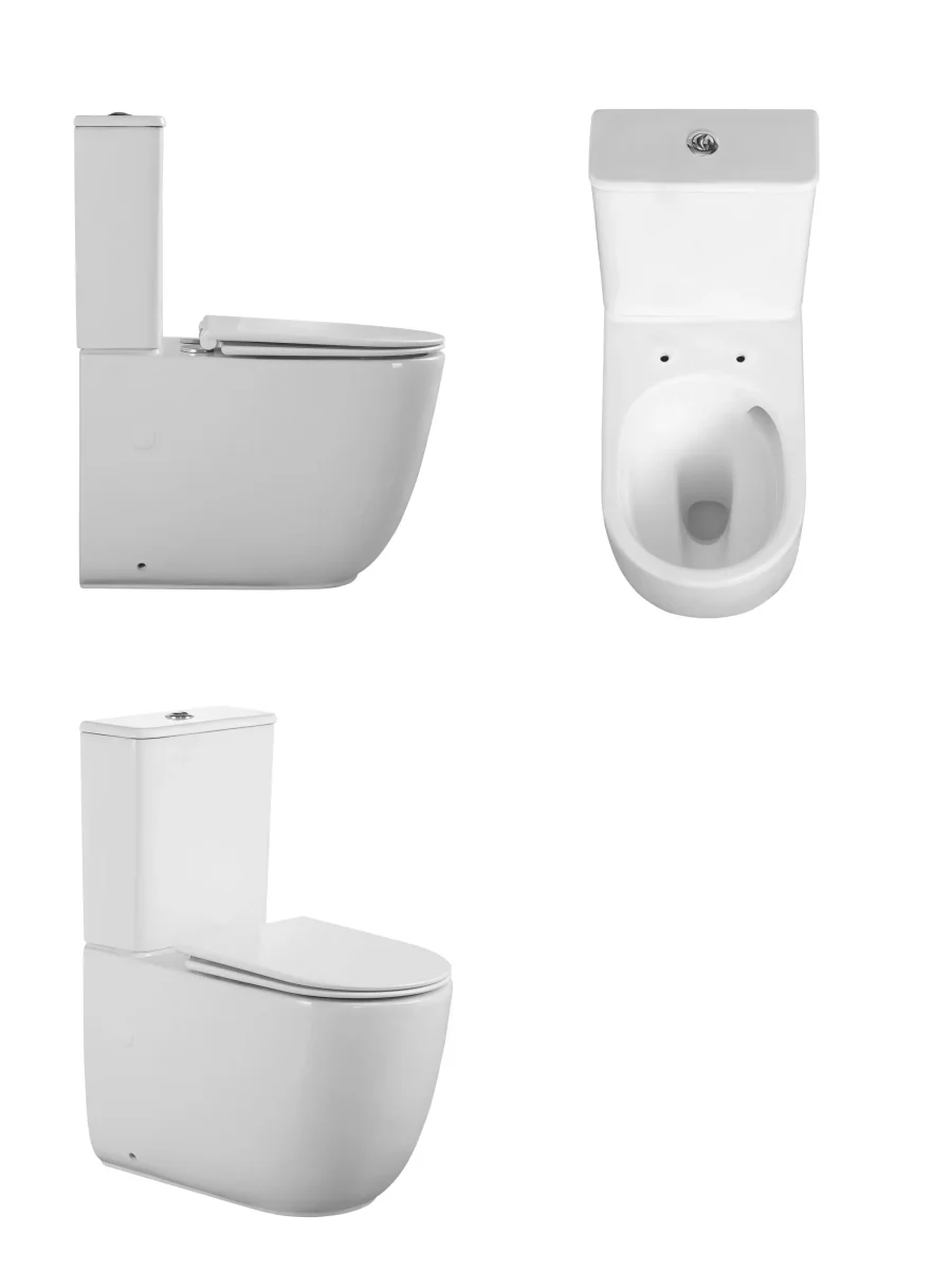 Унитаз компакт MIRKO Tornado безободковый с микролифтом и быстросъемным сиденьем