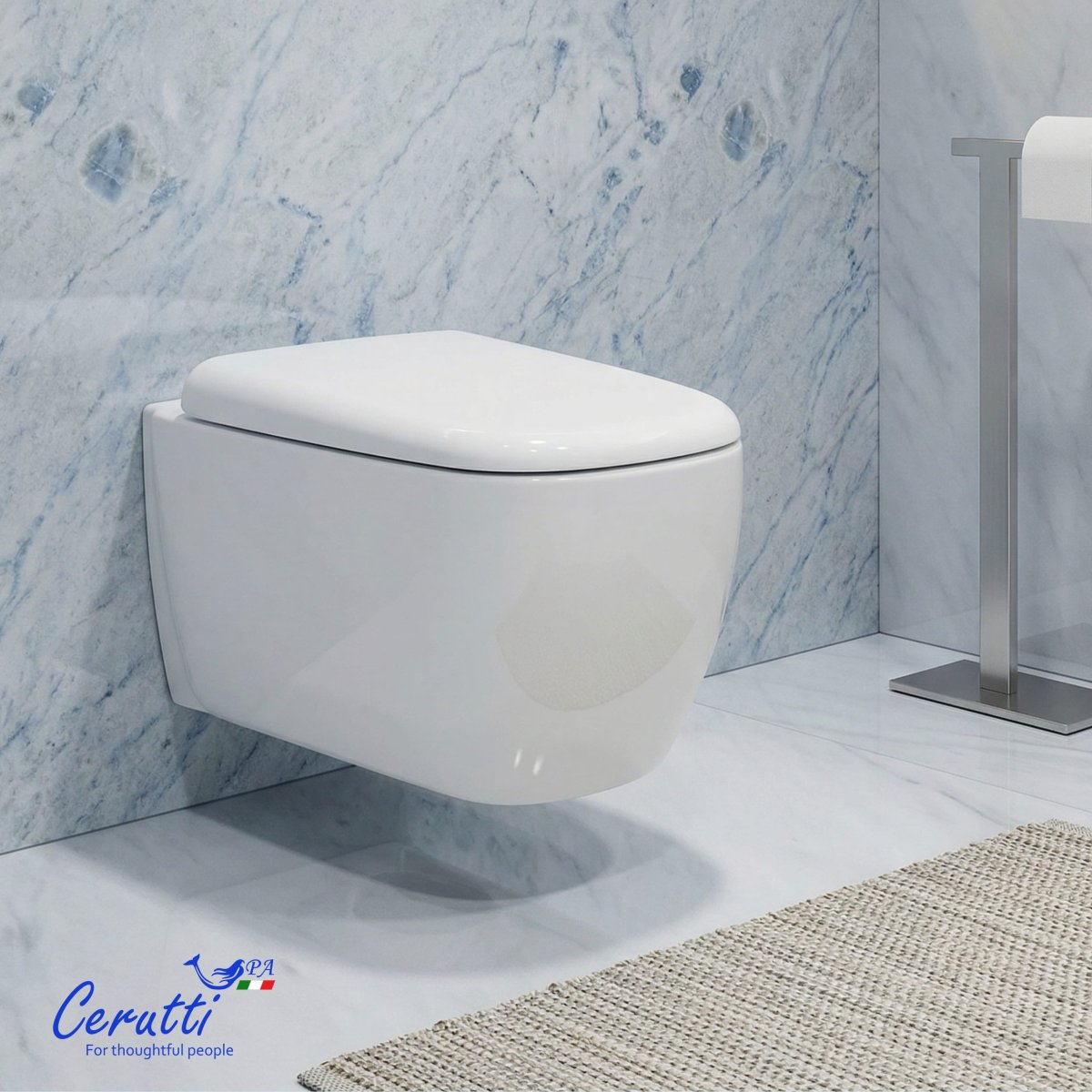Унитаз подвесной Cerutti SPA РОМИНА (ROMINA) Aria Tornado CT10613 безободковый