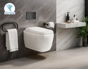 Унитаз подвесной Cerutti SPA ROMINA Aria Tornado CT10613 безободковый