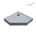 Душевой поддон пентагональный CeruttiSPA P91 белый 90х90х12 см