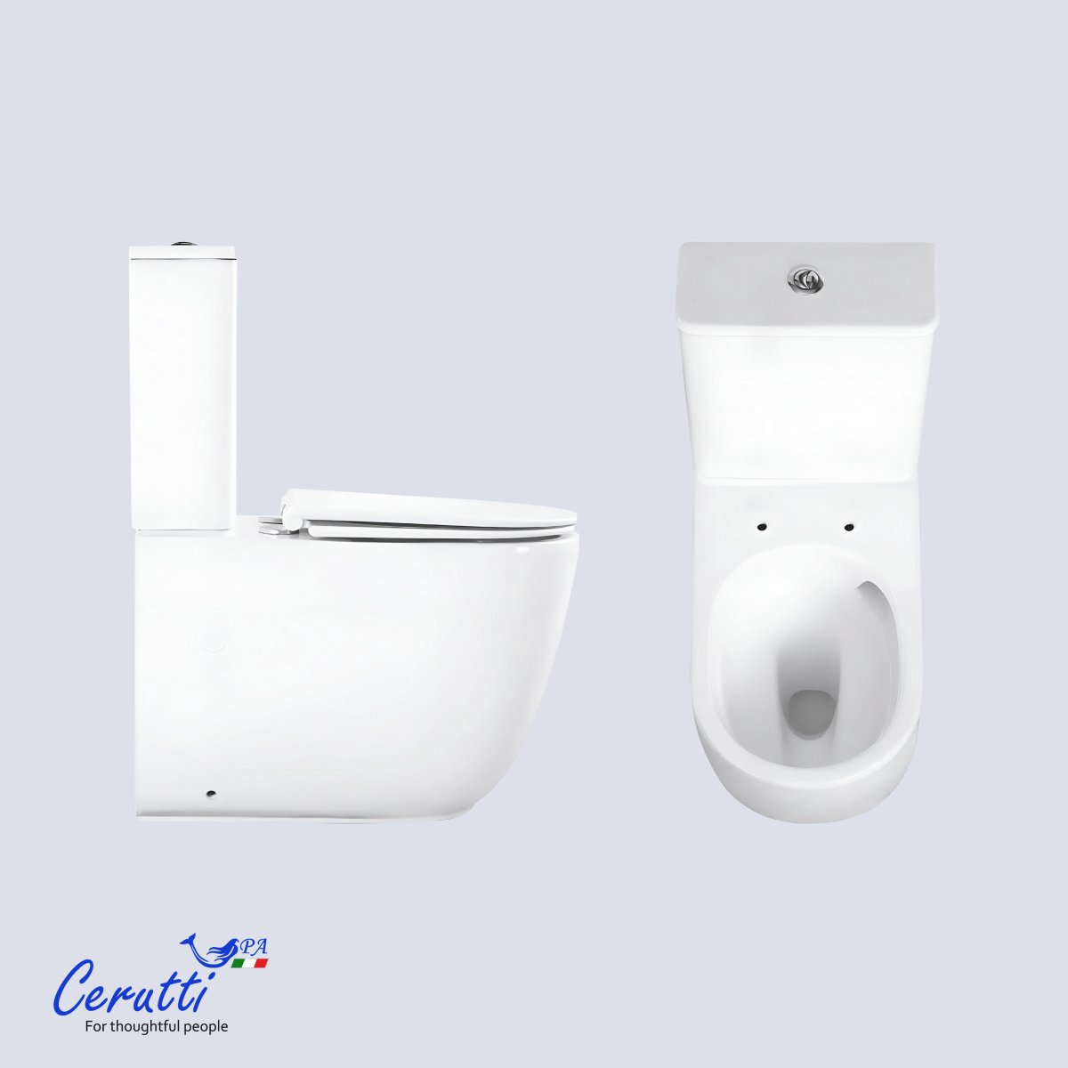 Унитаз компакт MIRKO Tornado безободковый с микролифтом и быстросъемным сиденьем