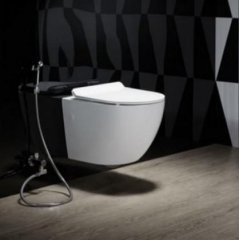 Подвесной унитаз Ceruttispa Sella Aria CT7183 безободковый, 49х36х32.5 см