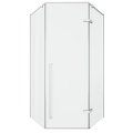 Душевое ограждение CeruttiSPA C2AW, 100х100 см, без поддона, стекло 8 мм