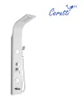 Душевая панель Ceruttispa TWIN W CT9985 с гидромассажем, цвет белый, 150х22 см