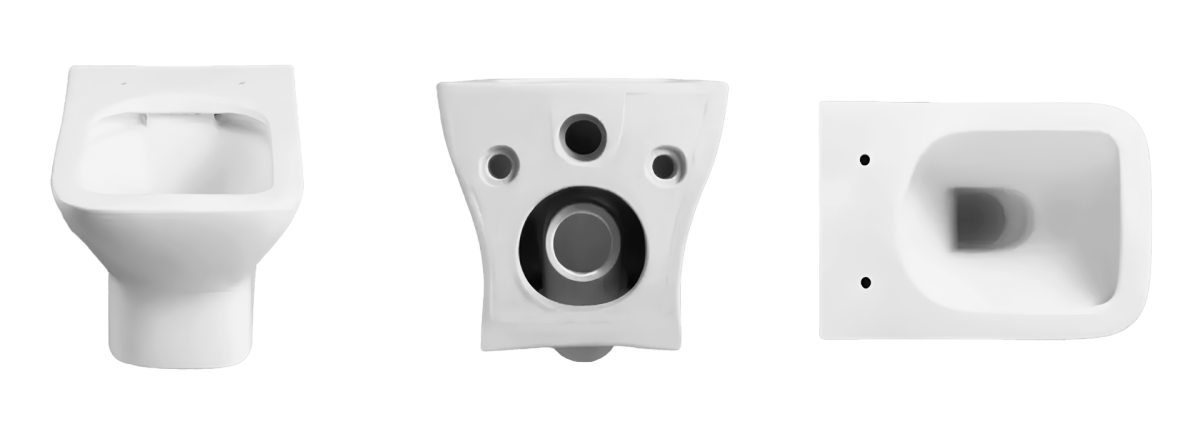 Унитаз подвесной Cerutti SPA ELLERO Aria PP CT10481 безободковый