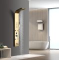Душевая панель Ceruttispa VICTORIA G с гидромассажем, цвет золото, 150х22 см