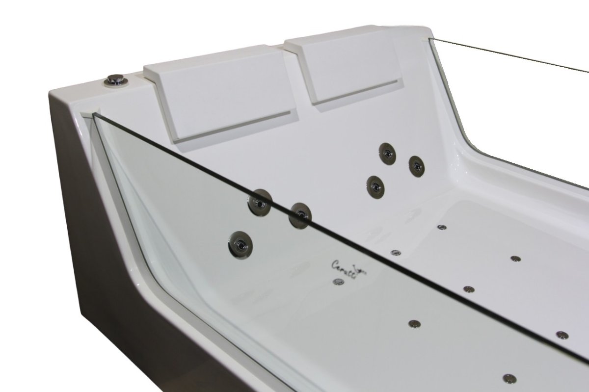 Гидромассажная ванна Ceruttispa C-454A двухместная 170х120 см, с  аэромассажем и цветной подсветкой
