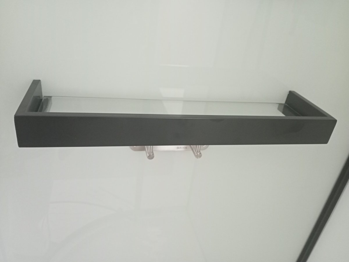 Душевая кабина Cerutti SPA KORRA90B тропический душ, угловая, черный профиль