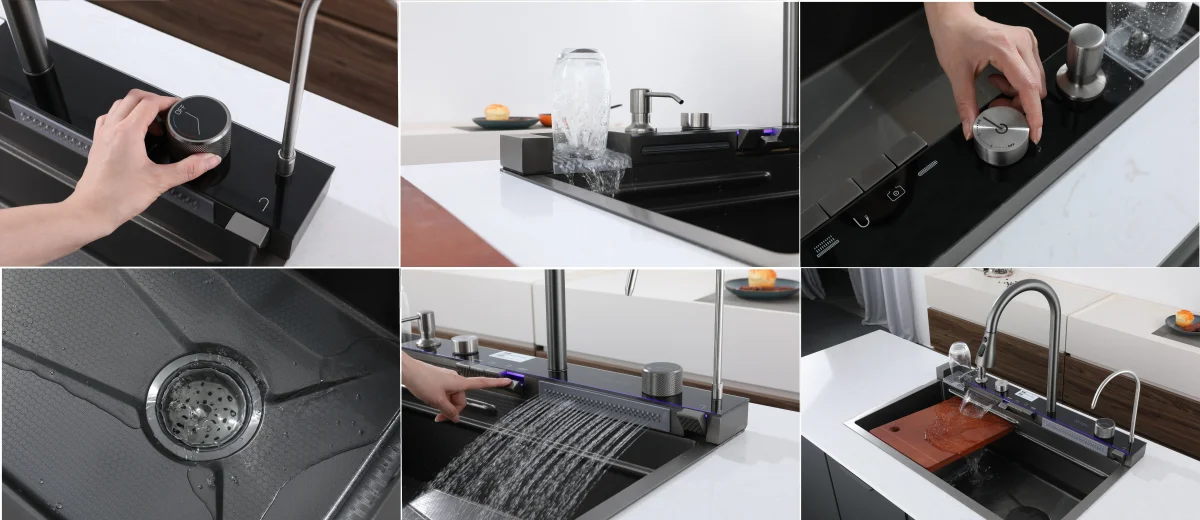 Многофункциональная кухонная мойка CeruttiSpa GLORIA Nano GOLD (золото) из нержавеющей стали, золотого цвета (750х460х230)