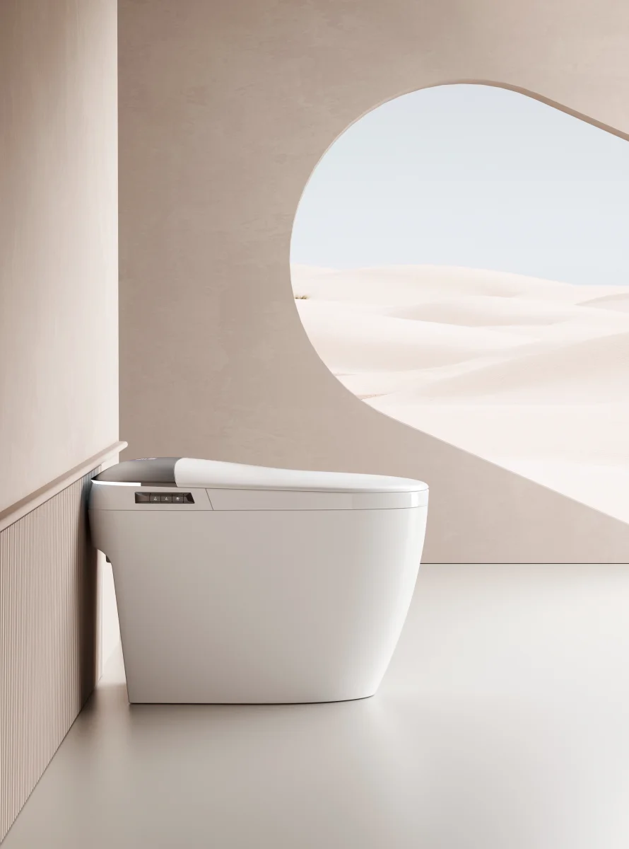 Умный унитаз-биде импульсный Ceruttispa ERSILIA Smart безободковый, электронный, с дистанционным управлением