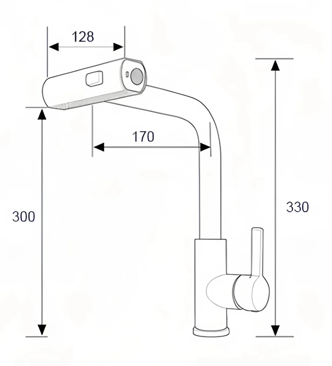 Смеситель для кухни BOCH MANN SOPHIA W с каскадным изливом