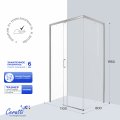 Душевое ограждение Cerutti SPA VITO110, 80х110 см, без поддона, 12023