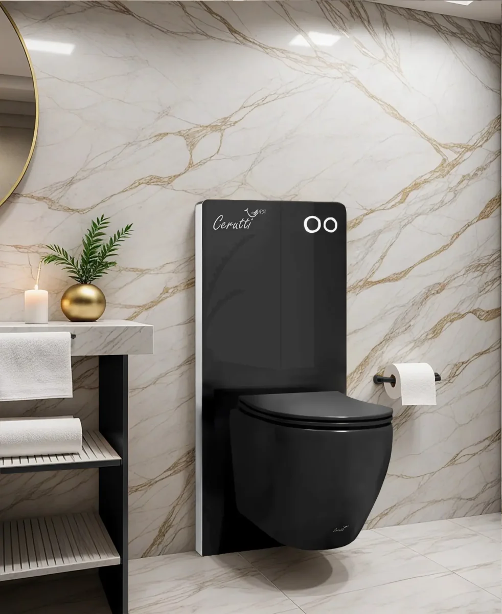 Модуль - инсталляция приставная Ceruttispa G111B черное стекло