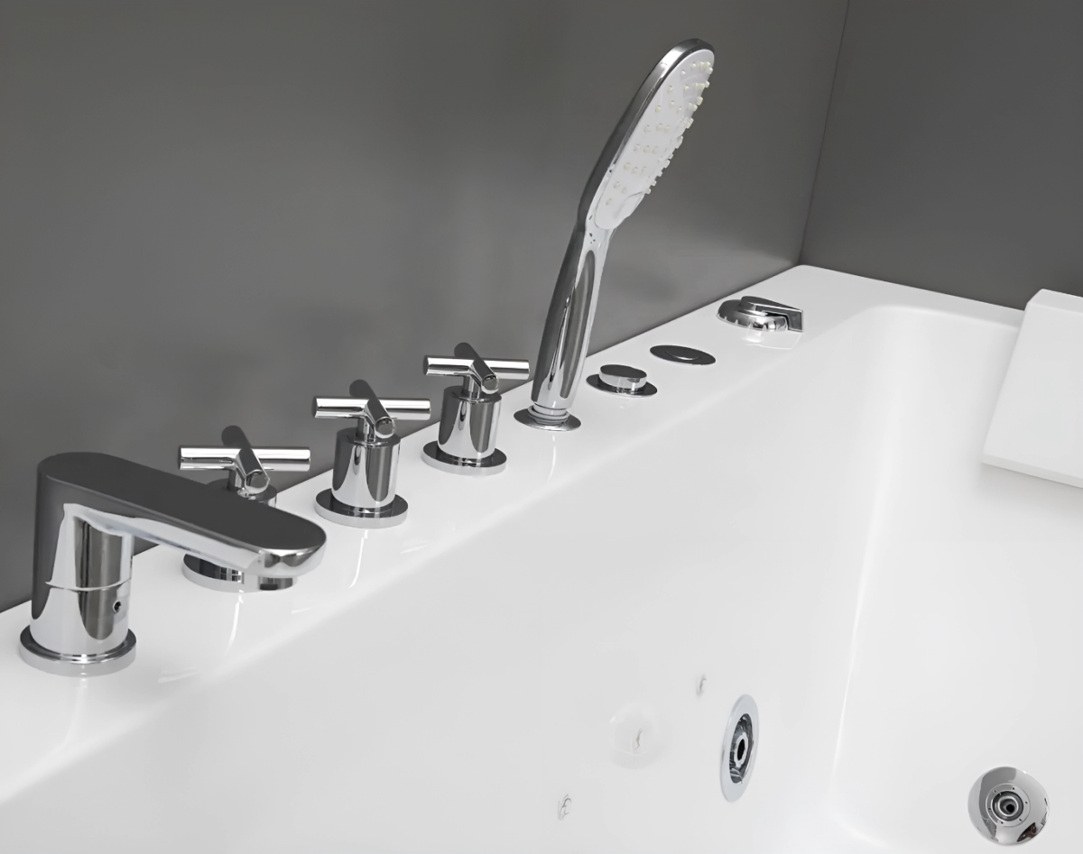 Гидромассажная ванна Ceruttispa C-494-17R (1700x800x580) с  аэромассажем и цветной подсветкой