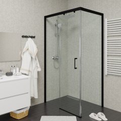 Душевое ограждение Cerutti SPA VITO110B-L, 80х110 см, без поддона