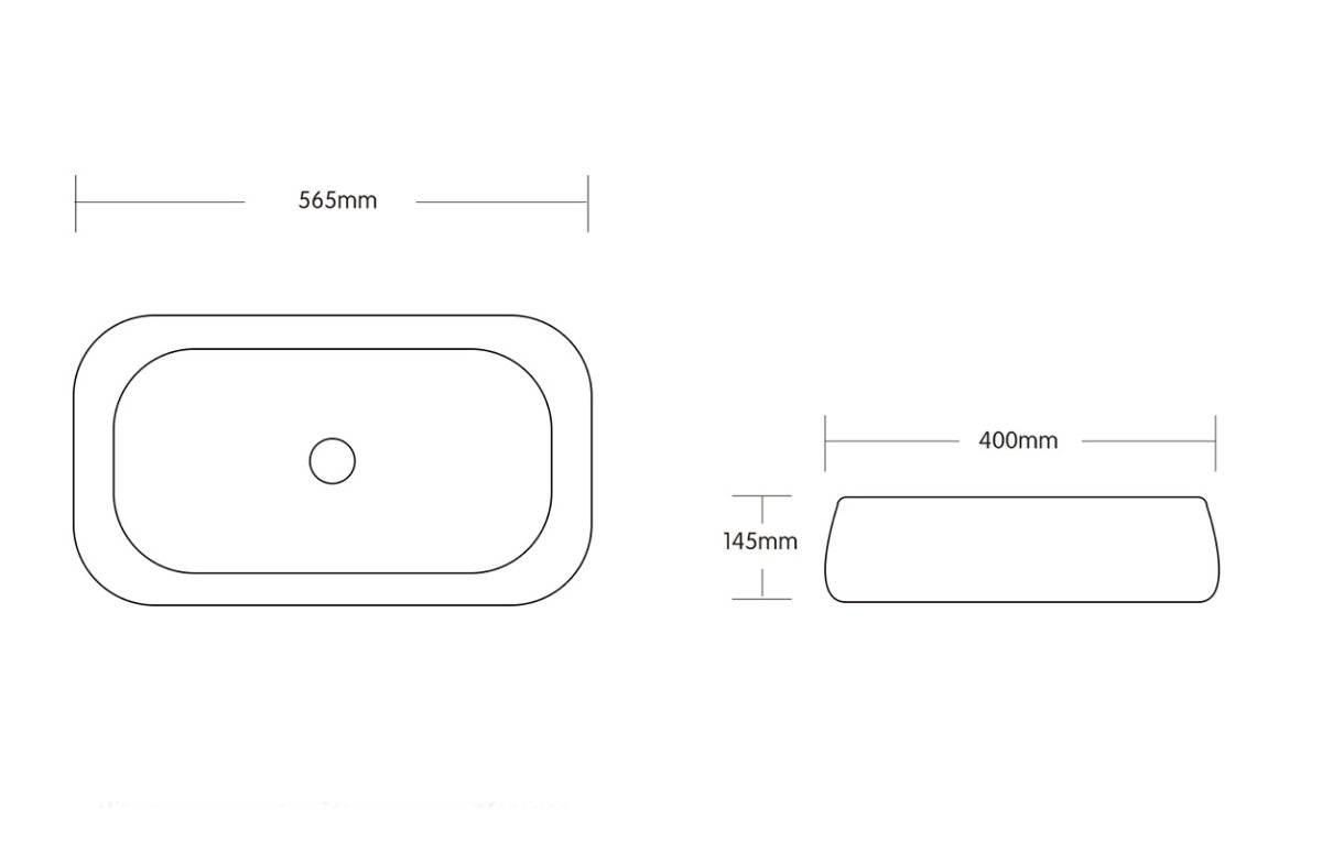 Раковина накладная Ceruttispa CR0086 MMW2 прямоугольная, под белый мрамор, 56,5х40х14,5 см