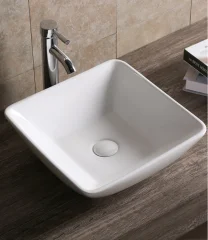 Раковина накладная Ceruttispa CR7034D, квадратная, белая, 42х42х13