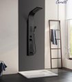 Душевая панель Ceruttispa VIRGINIA BK CT9989 с гидромассажем, цвет черный, 150х22 см