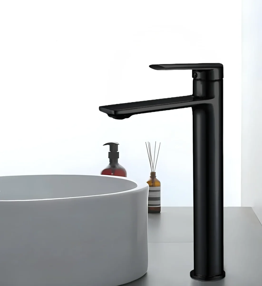 Смеситель для раковины BOCH MANN MIMI XLB BM9190 высокий, черный