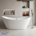 Отдельностоящая акриловая ванна Cerutti Spa НЕМИ (NEMI) PRO170II со сливом-переливом