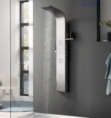 Душевая панель Cerutti SPA BELLA с гидромассажем, цвет хром, 150х22 см