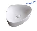 Раковина накладная Ceruttispa CR0089 треугольная, белая, 51х41х12 см