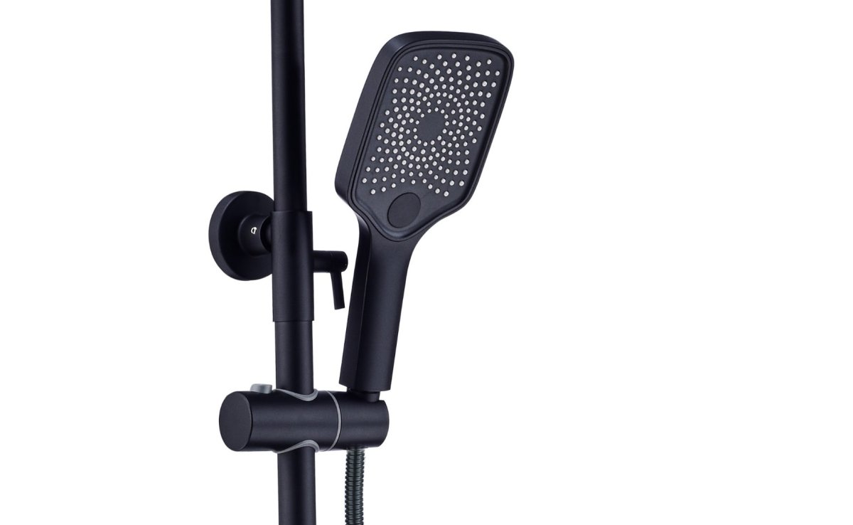 Душевая стойка Cerutti SPA VETTORRE B TS черная с термостатом BM9651