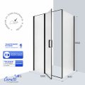 Душевое ограждение Cerutti SPA VICTORIA 120BF R (120x90x195), без поддона, матовое стекло 6 мм