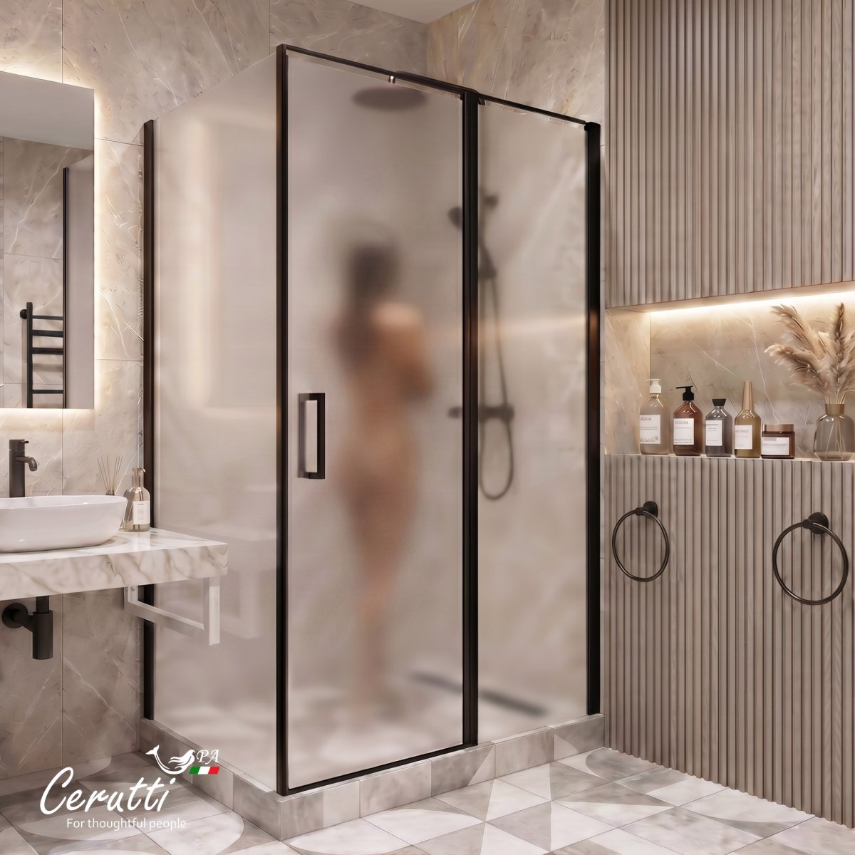 Душевое ограждение Ceruttispa АТЭНА (ATENA) 120BF R