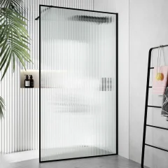 Душевое ограждение Ceruttispa STRIP T100 (100x190), стекло 6 мм, волна