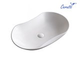 Раковина накладная Ceruttispa CR7031 овальная, белая, 67х41,5х12,5 см