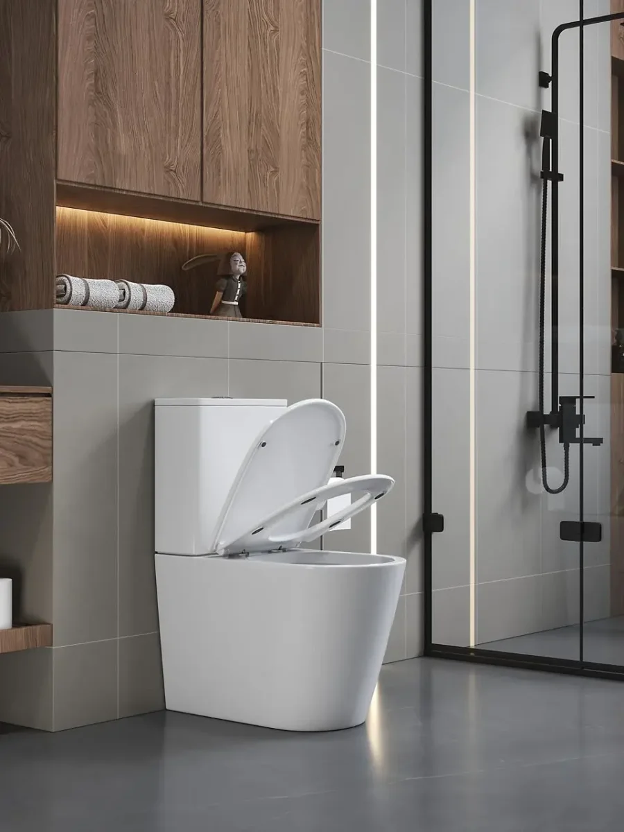 Унитаз компакт Ceruttispa PIERA Tornado безободковый с микролифтом и быстросъемным сиденьем