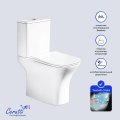 Унитаз компакт Ceruttispa VETTORE Tornado безободковый с микролифтом и быстросъемным сиденьем 11134